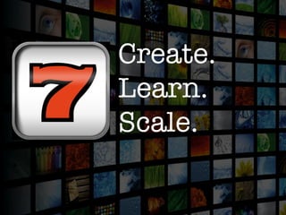 Create.
Learn.
Scale.
 