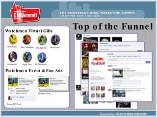 Watchmen The Comedian Silk Spectre Dr. Manhattan Night Owl Ozymandias Rorschach Watchmen Virtual Gifts Watchmen Event & Fan Ads Event RSVP ad Become a Fan Top of the Funnel 