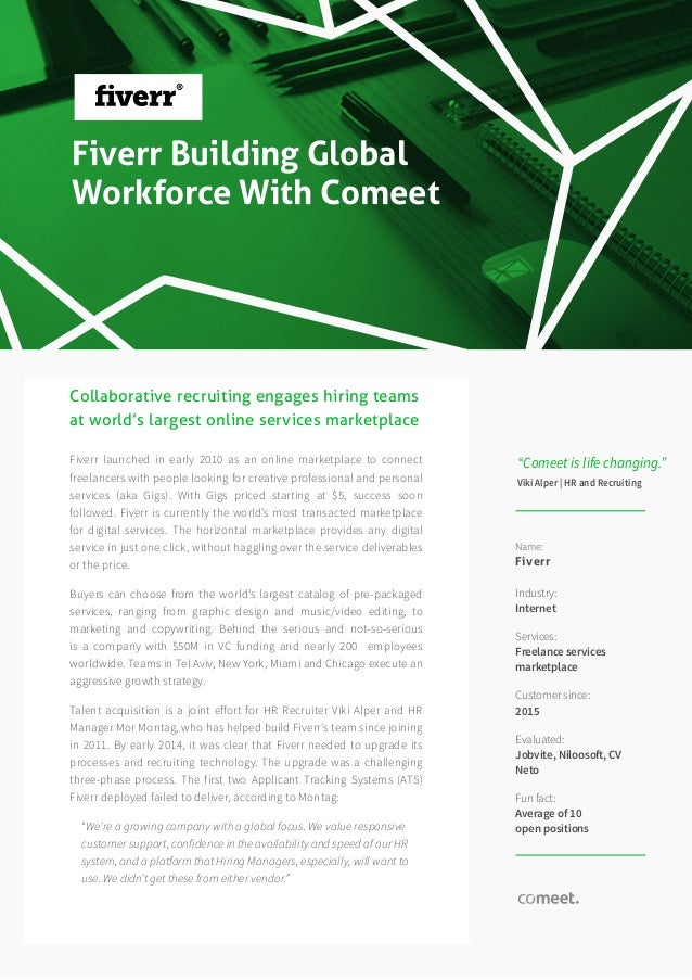 case study fiverr s global talent acquisition success