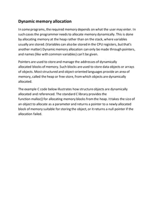 Case study how pointer plays very important role in data structure | DOCX