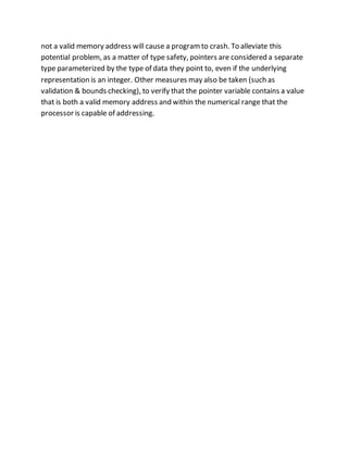 Case study how pointer plays very important role in data structure | DOCX
