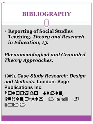 Composing the ReportThis contextualization usually includes a detailed explanation of the researchers' theoretical positions. with a strong attempt to make connections between the data and the conclusions evident. 