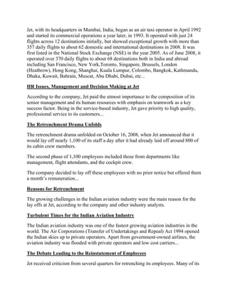 Case study  jet airways