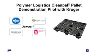 5
Polymer Logistics Cleanpal® Pallet
Demonstration Pilot with Kroger
 