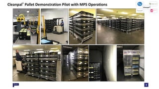 8
Cleanpal® Pallet Demonstration Pilot with MPS Operations
 