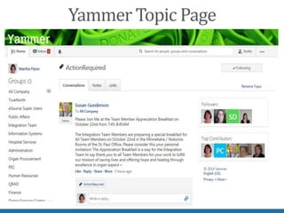 Case Study - LifeSource's New Pulse Using Yammer for Communication and Collaboration