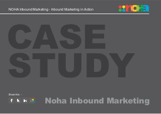 NOHA Inbound Marketing - Inbound Marketing in Action




CASE
STUDY
Share this : -


WWWW                 Noha Inbound Marketing
 
