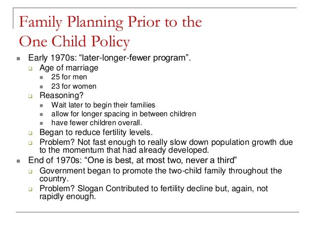 case study china one child policy