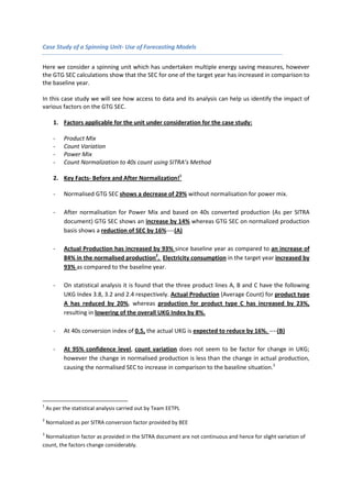 Case Study | Normalization in Textile Sector | PAT Scheme | PDF