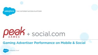 + 
Gaming Advertiser Performance on Mobile & Social 
 