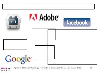 Find partners




Department of Information Technology – Internet Based Communication Networks and Services (IBCN)   28
 