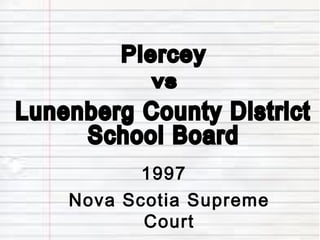 1997
Nova Scotia Supreme
       Court
 