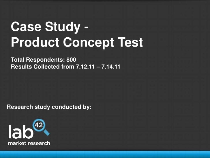 Case Study Product Concept Test