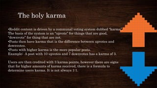 Karma Posts Case study reddit | PPTX