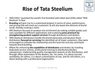 Case Study TATA STEEL - Marketing Essentials Lab