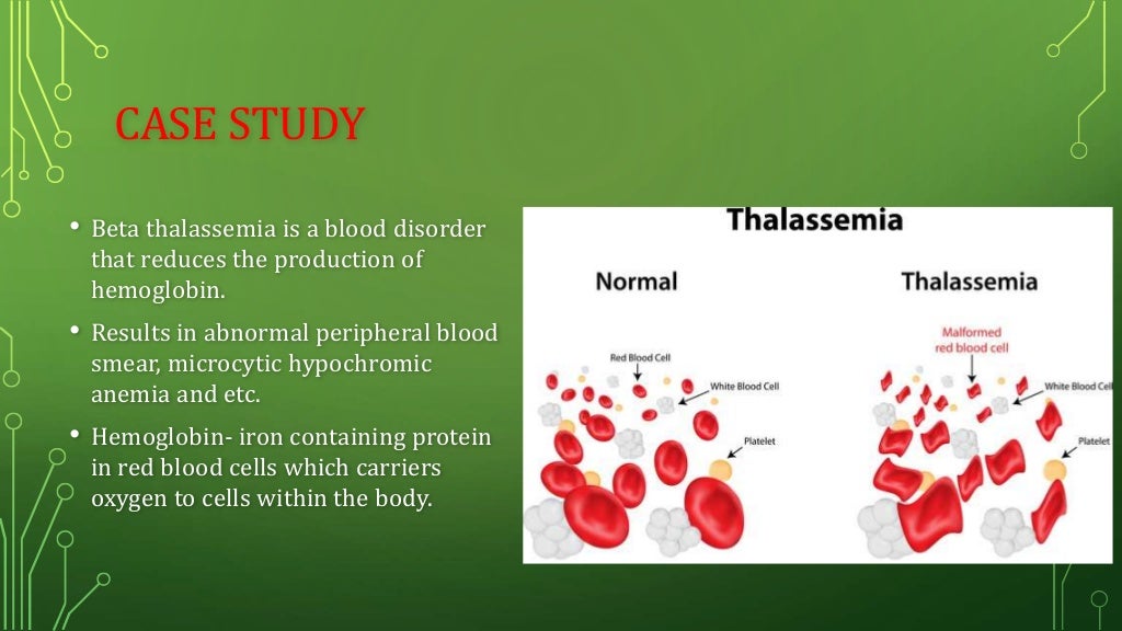 case study for thalassemia