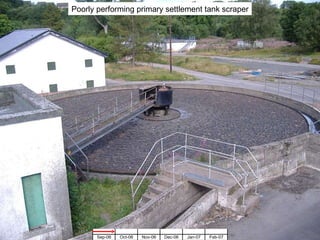 Poorly performing primary settlement tank scraper 