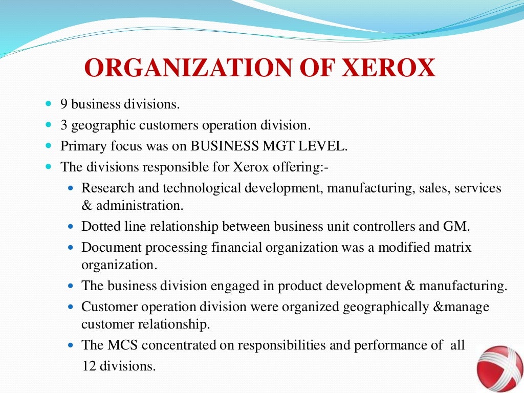 case study on tqm in the xerox corporation