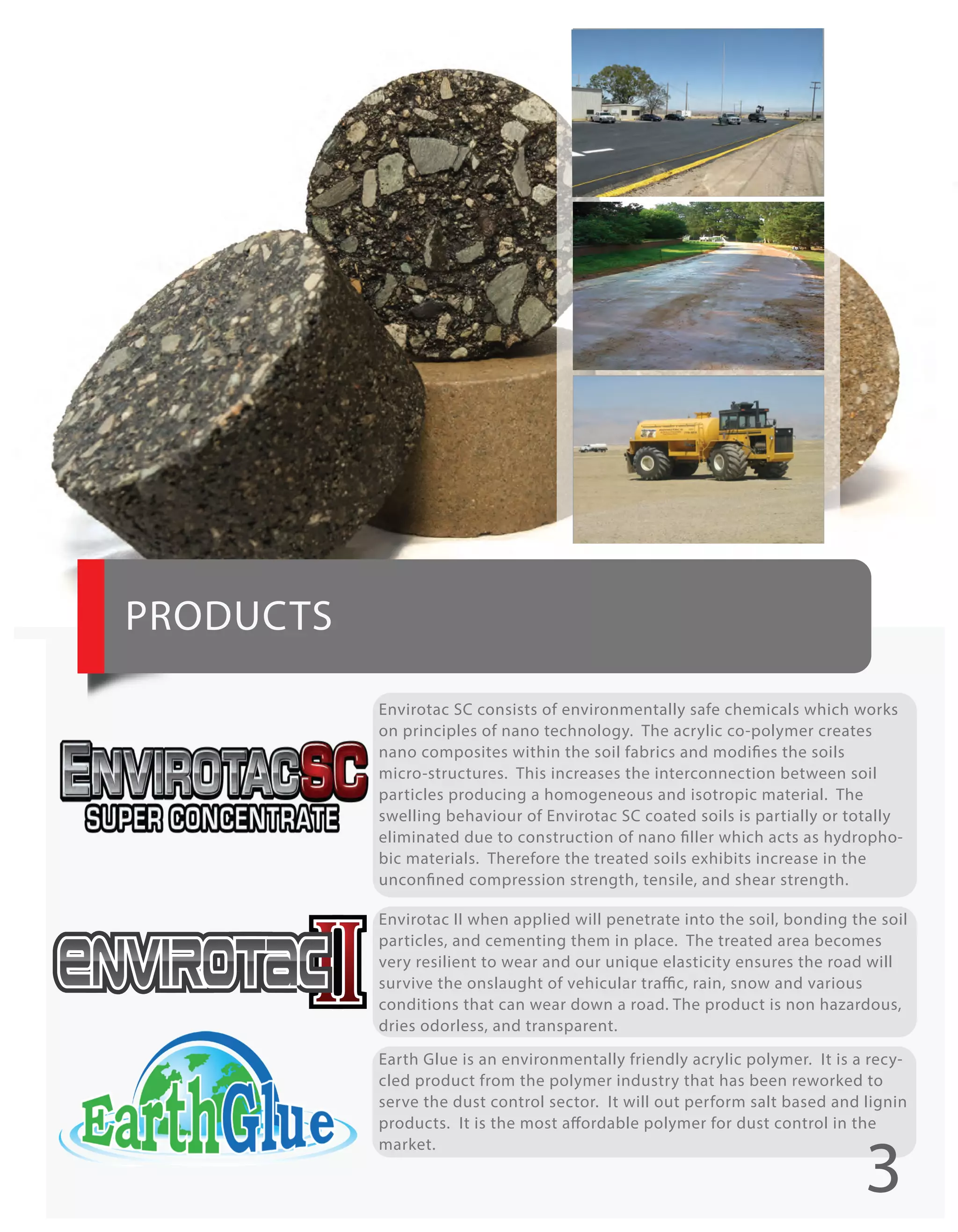 Envirotac Dust Control Soil Stabilization Solutions Building Strong