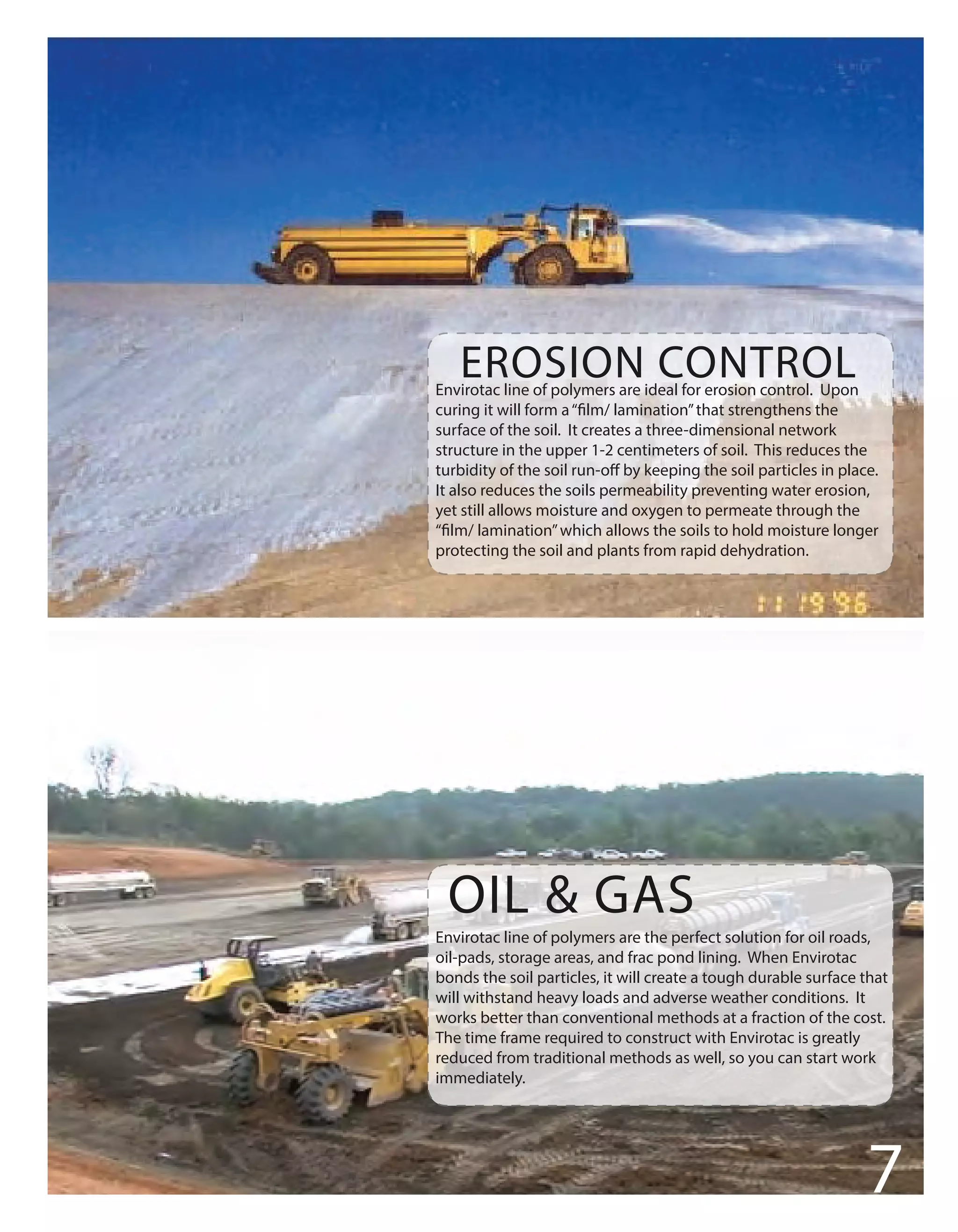 Envirotac Dust Control & Soil Stabilization Solutions - Building Strong ...