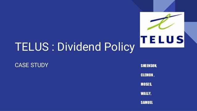 Dividend policy of telus essay image
