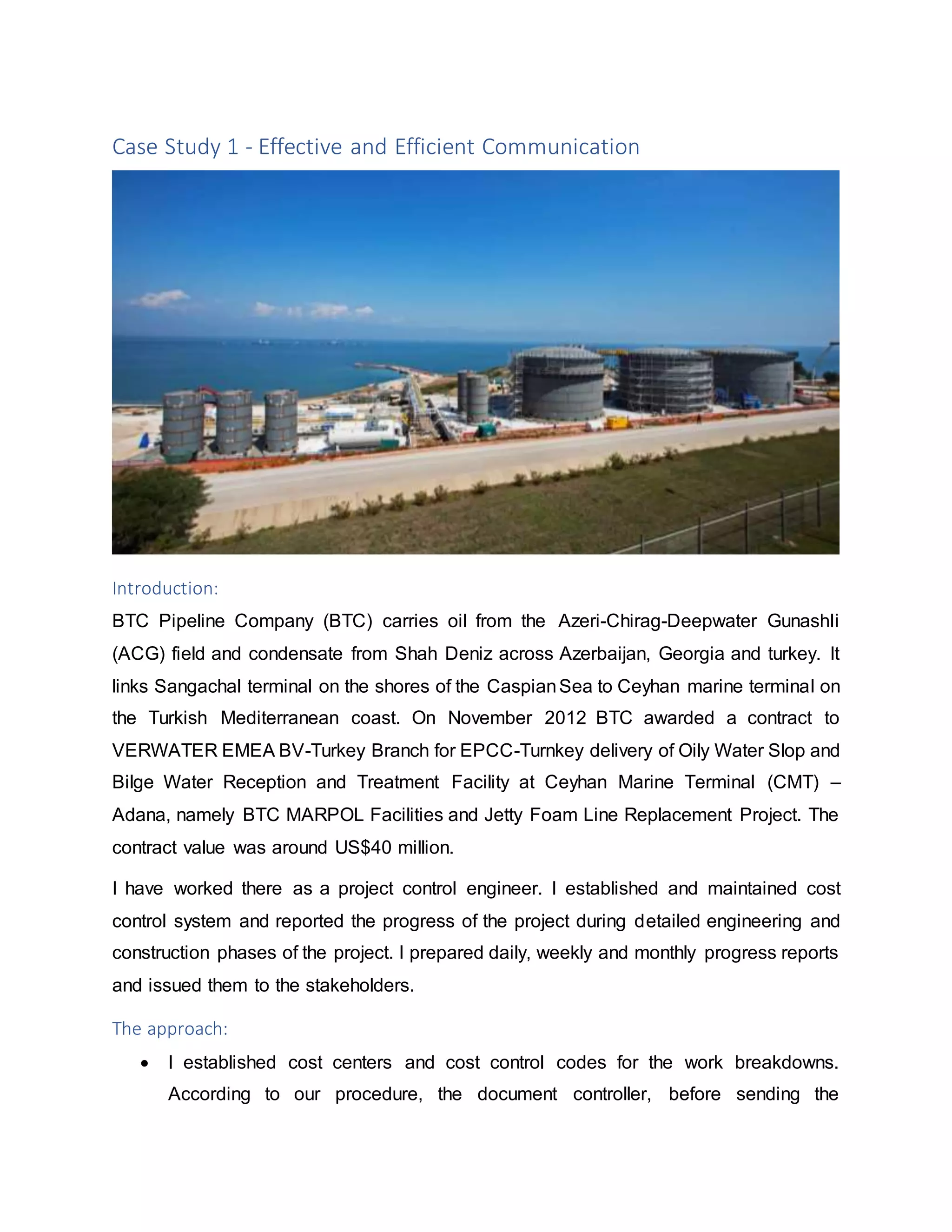 Case study 1 effective and efficient communication pdf