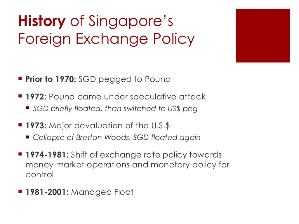 Singapore Foreign Exchange Policy