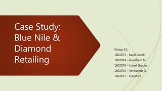 Blue nile and diamond retailing sale