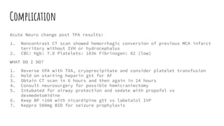 Comprehensive Case Study on Acute Ischemic Stroke Management and ...