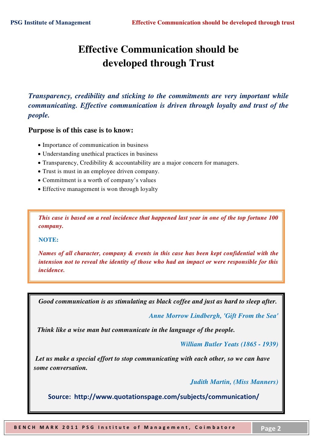 Case study on communication barriers with questions and answers image