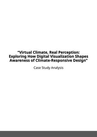Case Study Analysis for architecture in india | PPTX