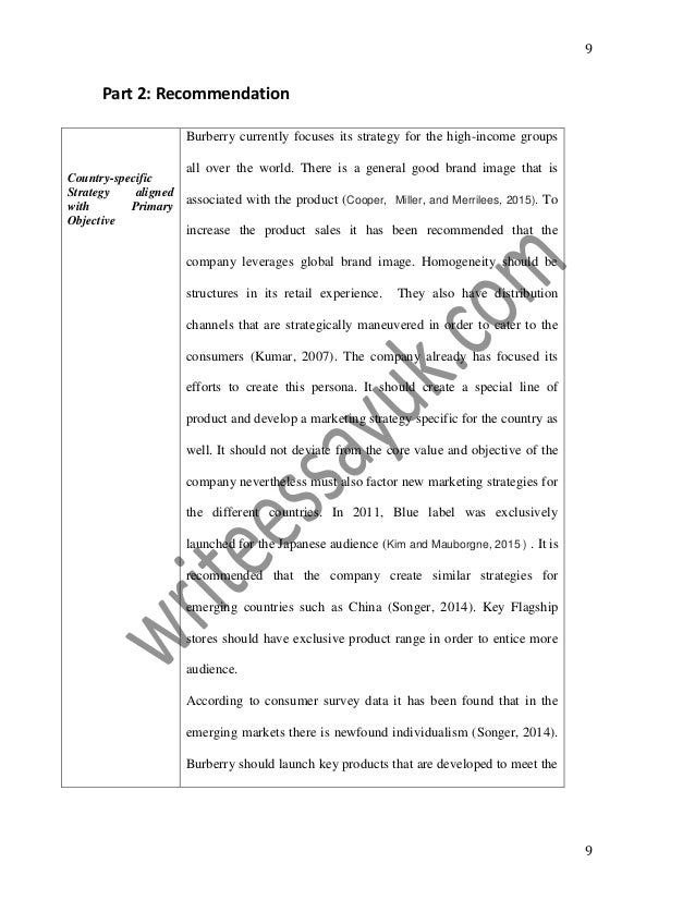 burberry case study pdf