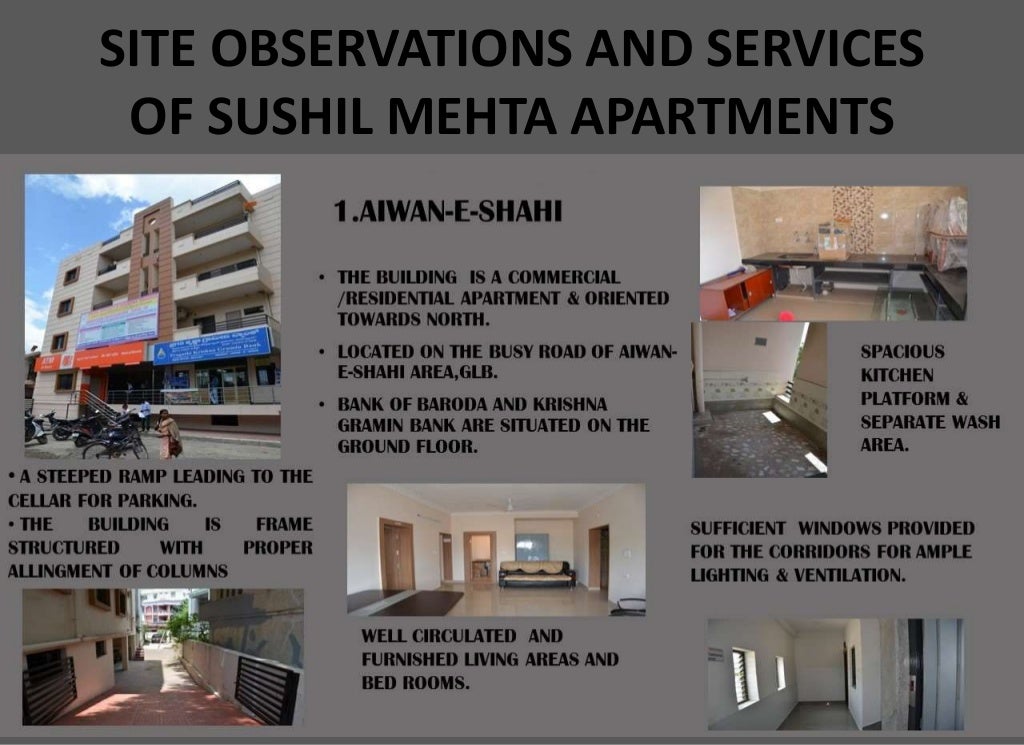 Architectural case study of Apartments