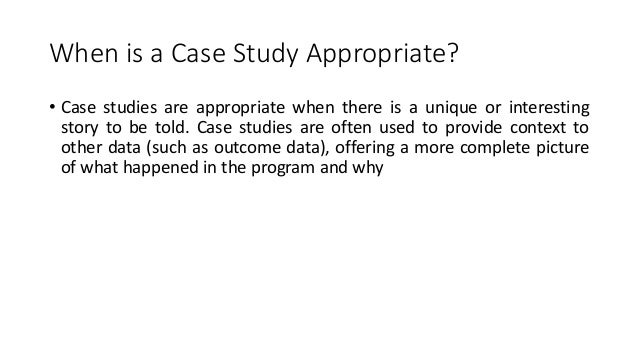 The case study approach