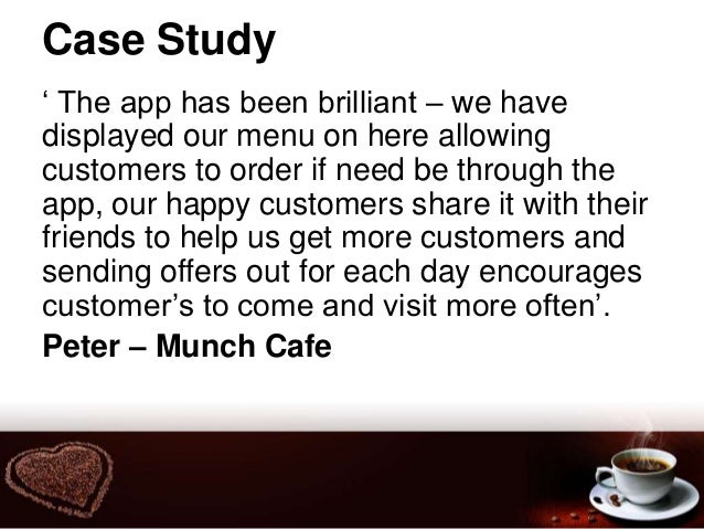 case study on cafe