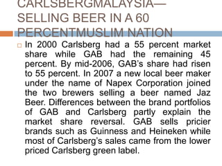 Case study carlsberg malaysia | PPTX