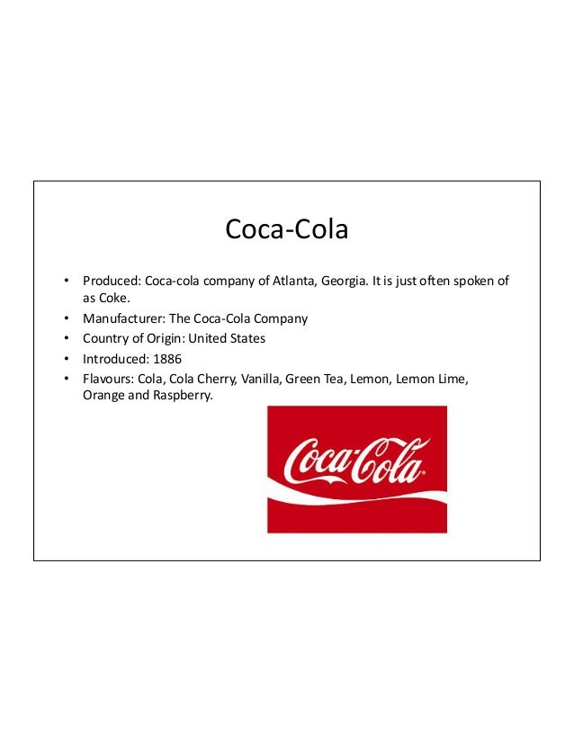 Case Study Coca Cola Company