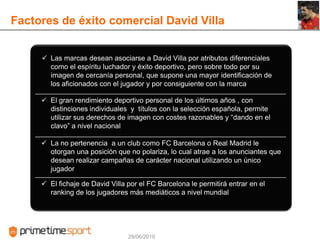 El trabajo de posicionamiento y marketing se deja en manos de los patrocinadoresMarcasanunciantesProfesionalización de los responsables de identificar jugadores a patrocinar y de la negociación de las condiciones