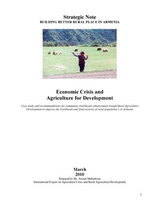 Case study ec and armenian agriculture development