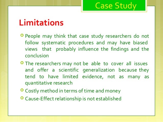 Advantages of using case studies in research