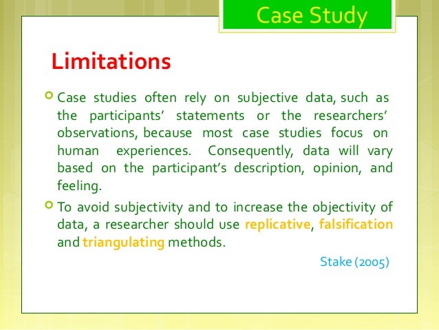 case study limitation