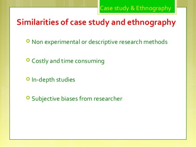 Image result for Ethnography and case study