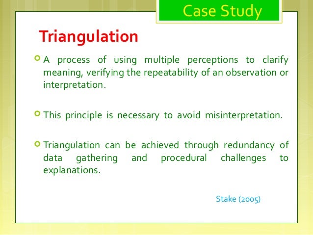 qualitative case study triangulation