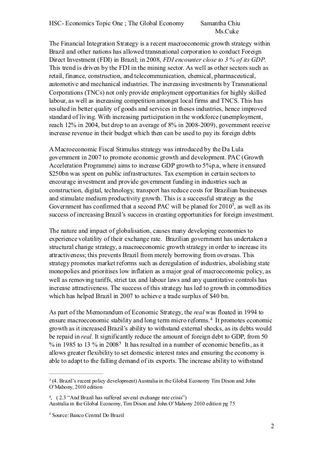 Brazil Globalization Essay – essay on brazil