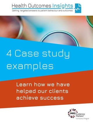 4 Case study
examples
Learn how we have
helped our clients
achieve success
1
 