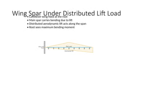 Case study FEA wing spar of an aircraft simplified model | PPTX
