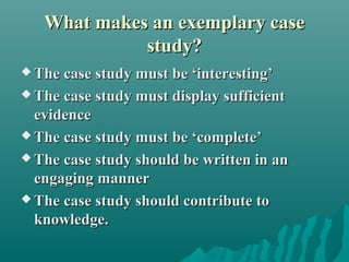 Case study final | PPT