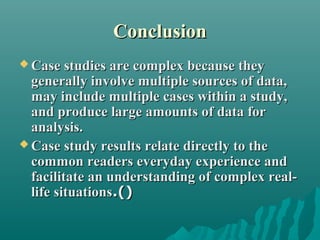 conclusion of case study