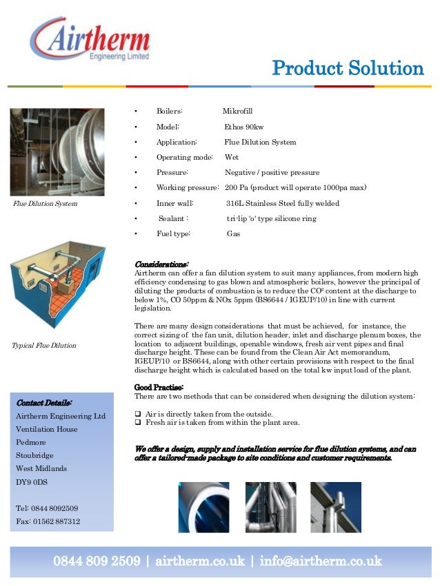 Case Study Flue Dilution System