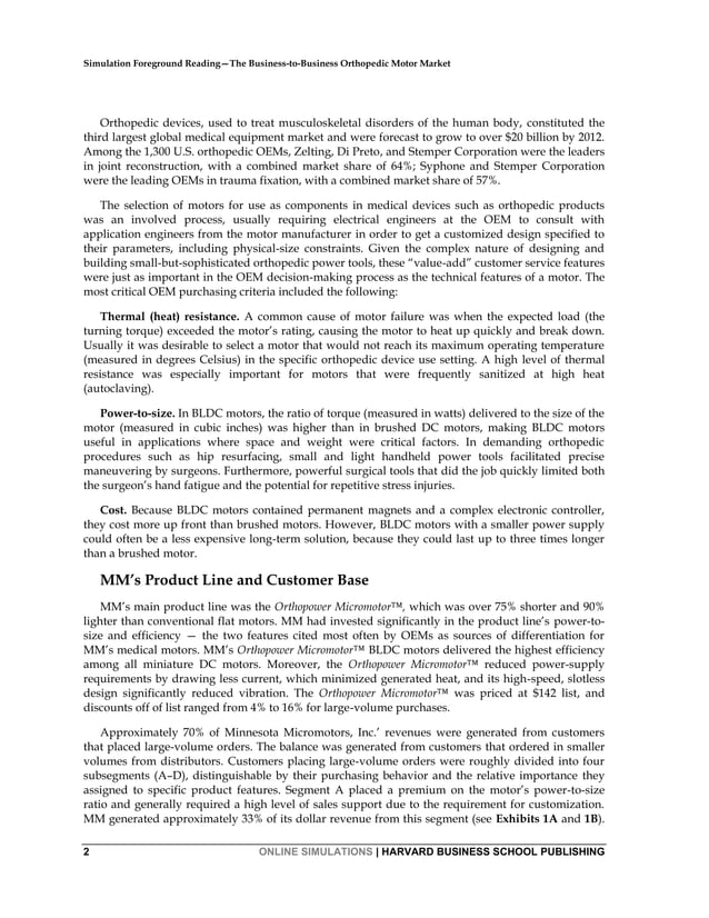 Case study for marketing analytics simulation PDF